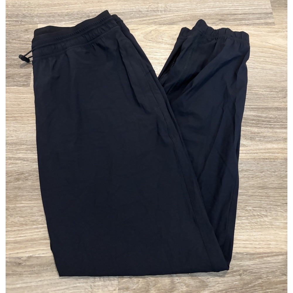 Athleta Crosstrain Jogger Pants Womens Medium Black Nylon Stretch Pockets Gym